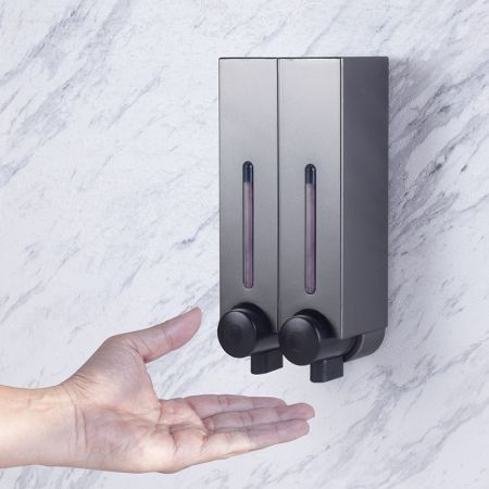 Popular Compact Soap Dispenser for Wholesale - bathroom twin soap dispenser